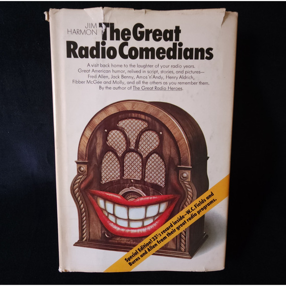 The Great Radio Comedians by Jim Harmon 1970 hardcover w/ Vinyl Record 1st Ed - Picture 1 of 5
